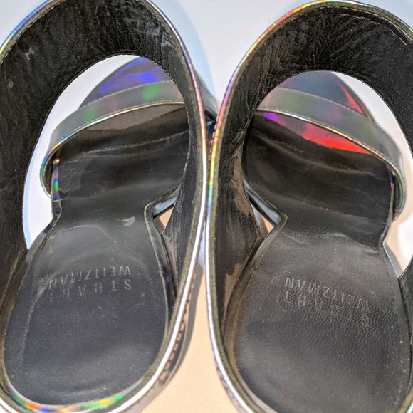 Stuart Weitzman iridescent slip-on sandals size 6m - Picture 4 of 9